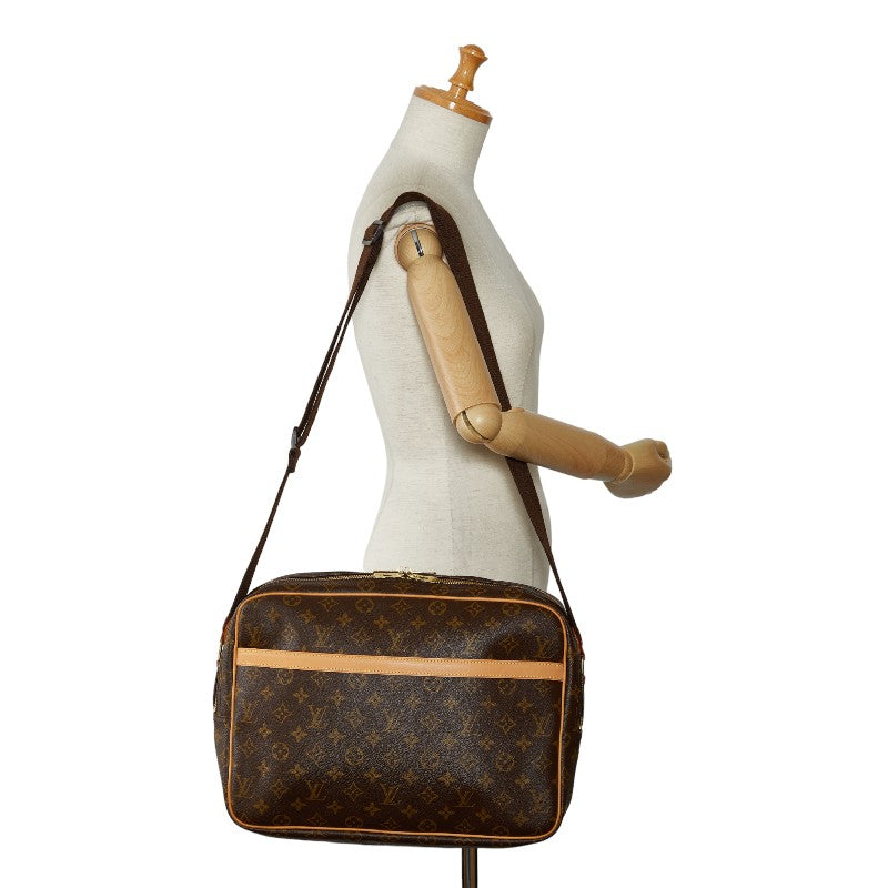 Louis Vuitton Monogram Reporter GM Shoulder Bag M45252 Brown PVC Leather  Louis Vuitton