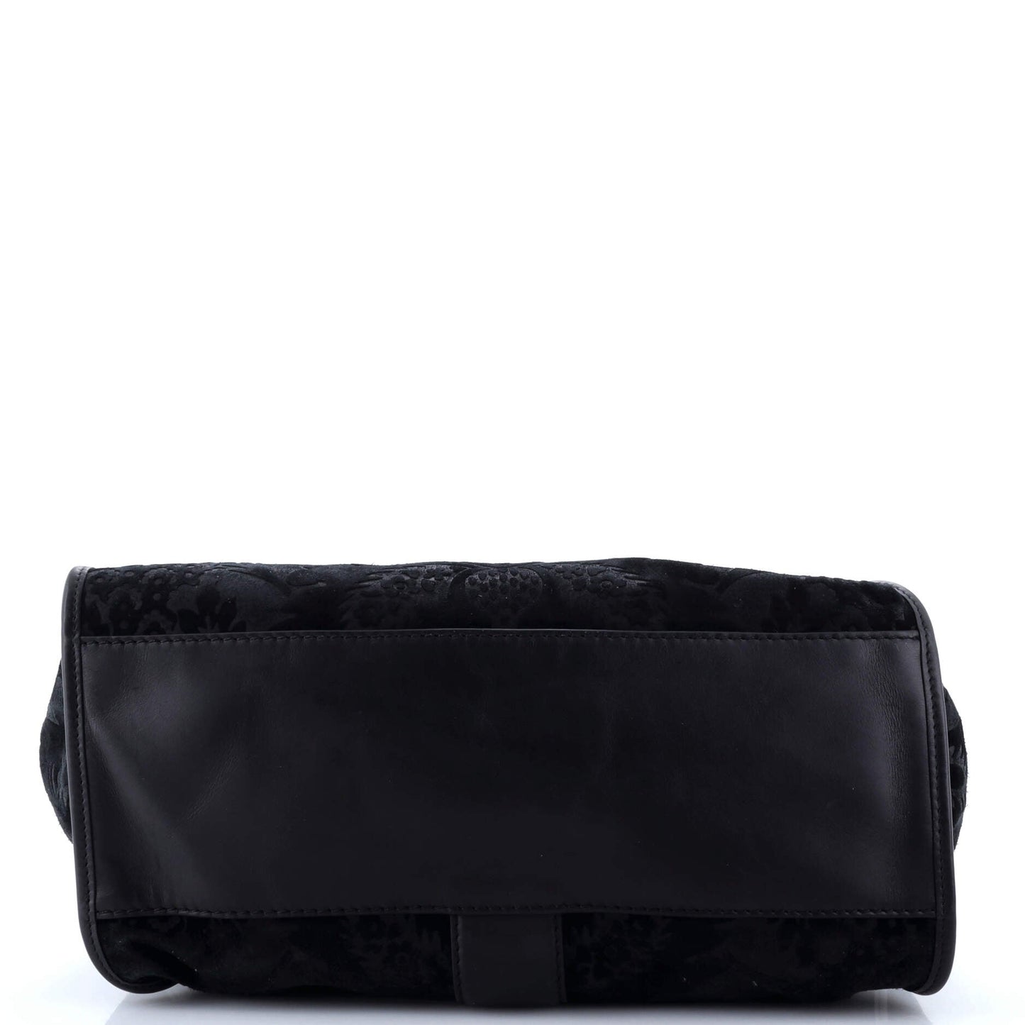 Soft Stirrup Tote Brocade Leather Medium