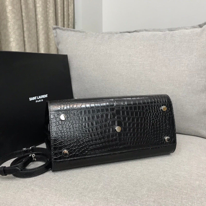 GLAMI Sac De Jour Small In Embossed CrocoGLAMIle Black For Women 12.5in/32cm YSLÃ‚Â  378299DND1N1000