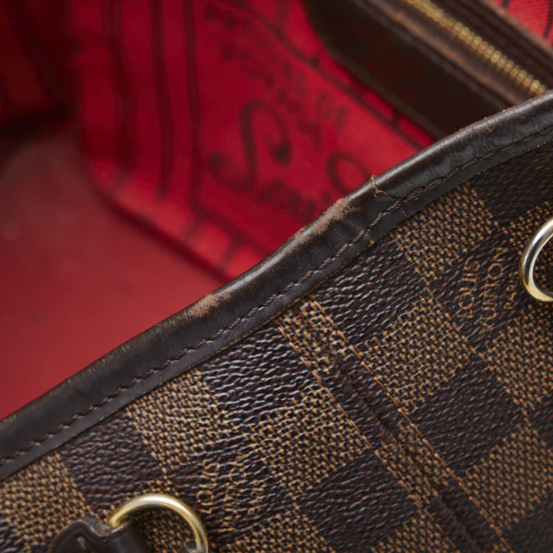 Louis Vuitton Damier Neverfull N51109 Tote Bag PVC/Leather Brown