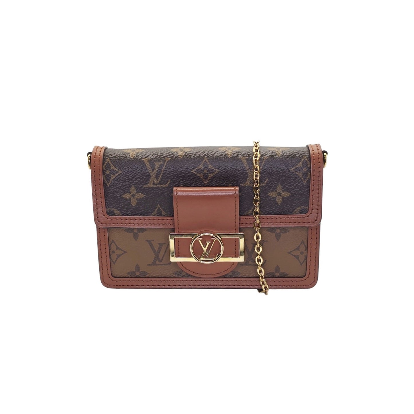 Louis Vuitton Dauphine Reverse Monogram Chain Wallet