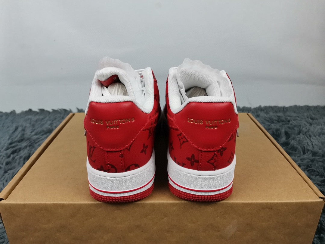Ã‚Â GLAMI ForGLAMI 1 Low x Louis Vuitton Virgil Abloh ‘White Red’ For Men LD 0242