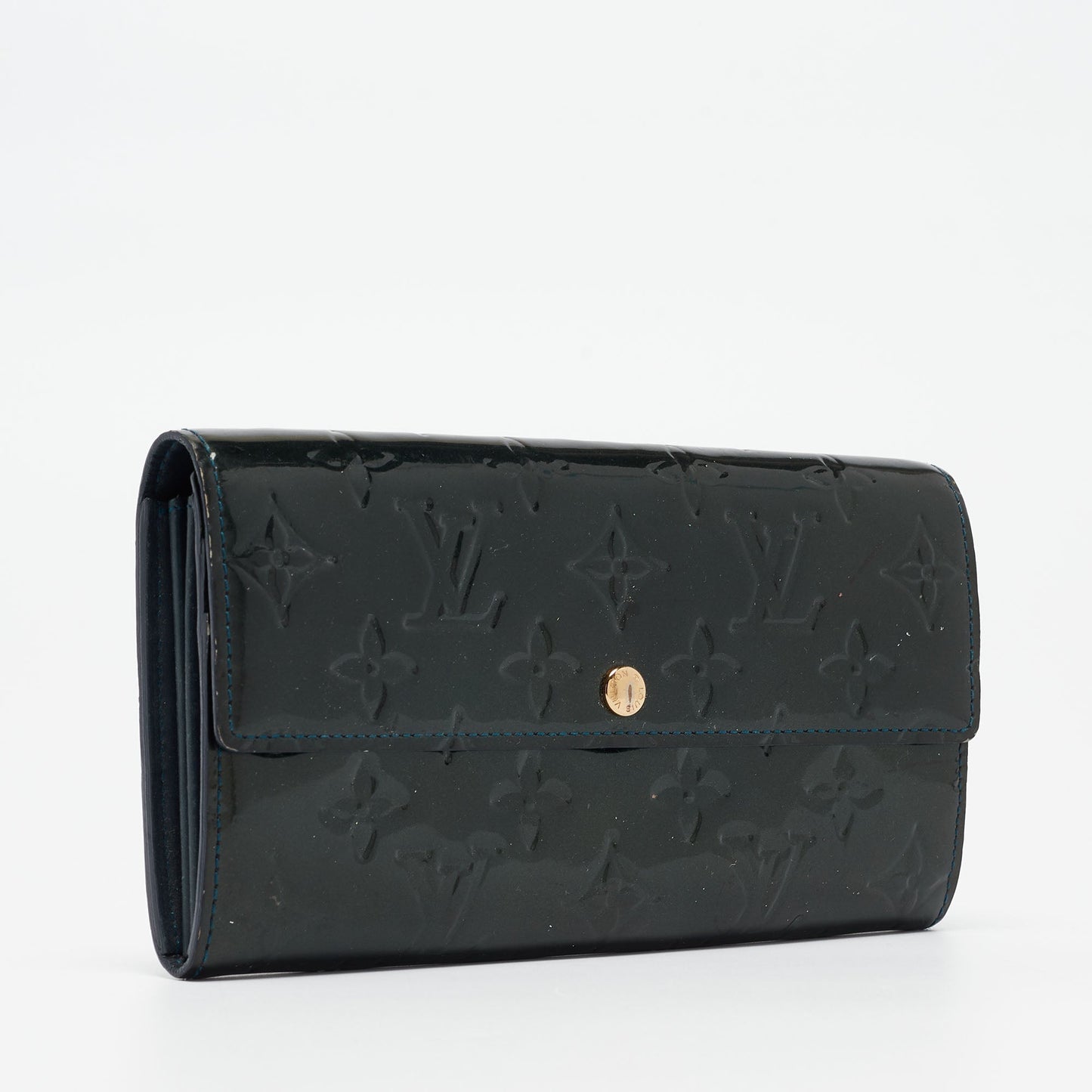 Louis Vuitton Nuit Monogram Vernis Sarah Wallet