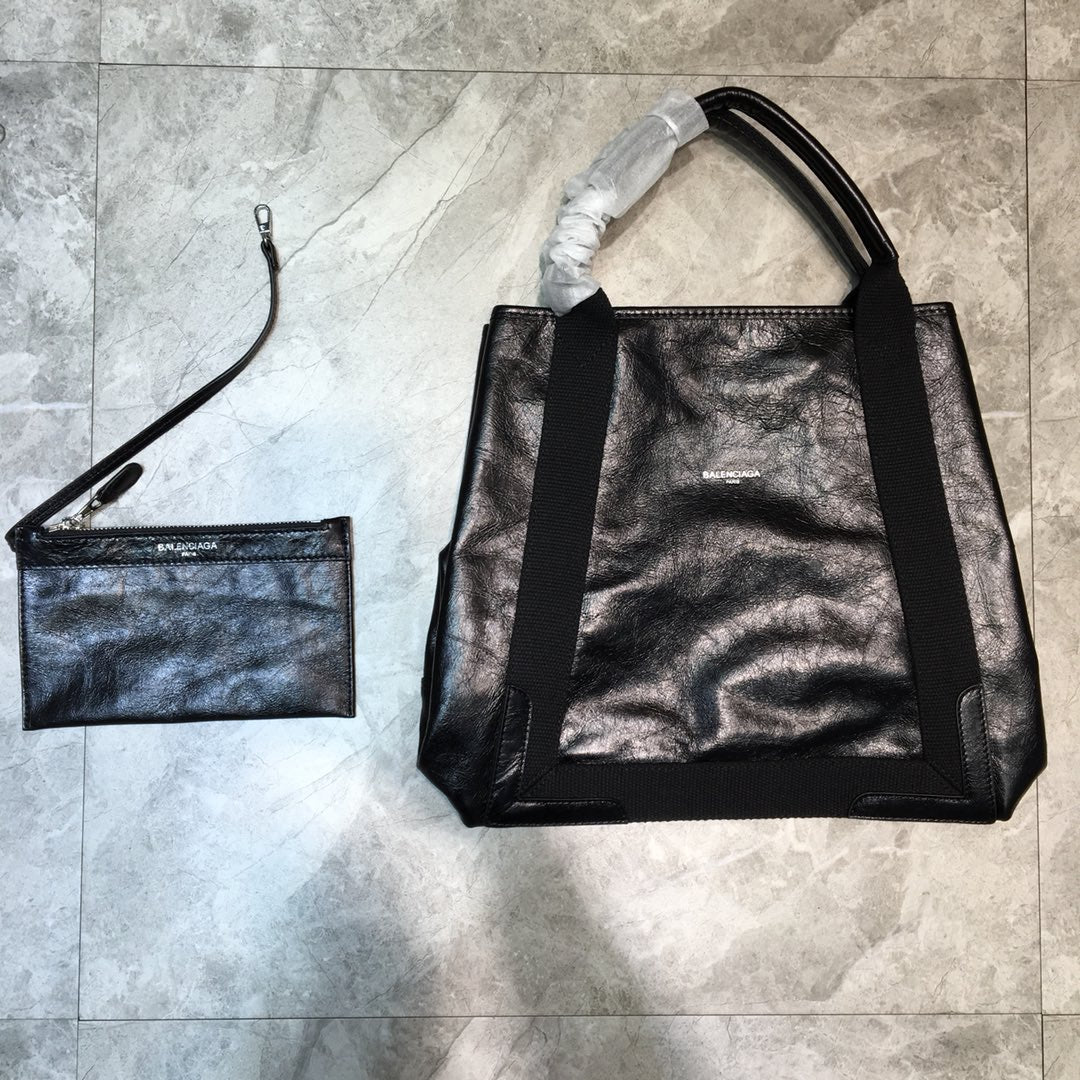 Balen Navy MeGLAMIum Cabas Tote Bag In Black, For Women,  Bags 14.1in/36cm