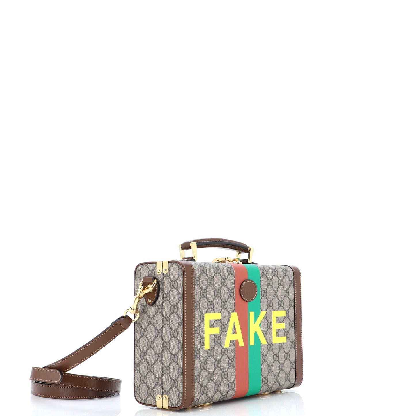 Fake/Not Beauty Case Printed GG Coated Canvas