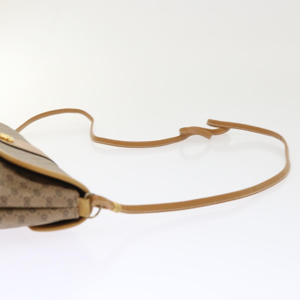 GUCCI Micro GG Canvas Shoulder Bag PVC Leather Beige 14•001•5364 ep1026