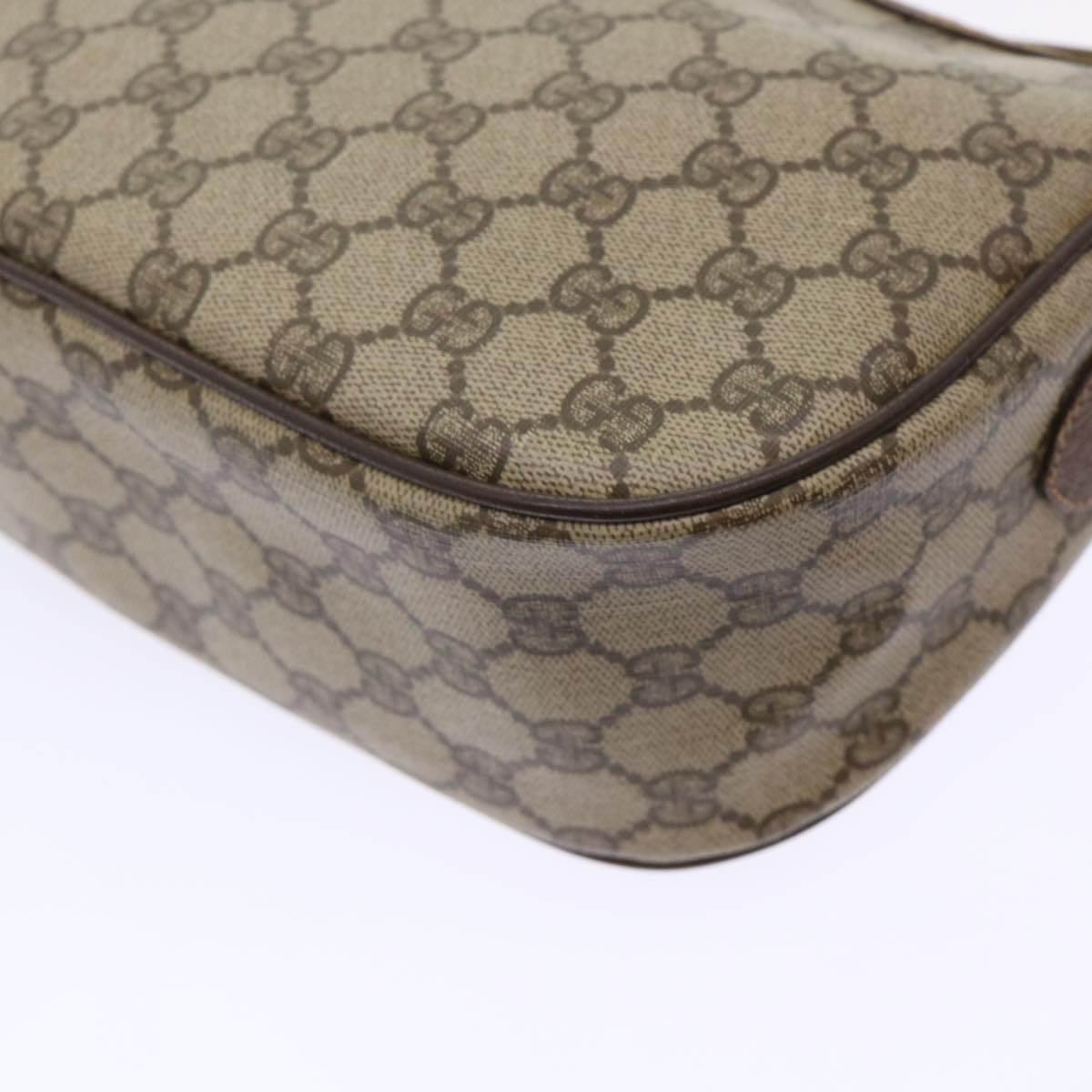 GUCCI GG Canvas Web Sherry Line Shoulder Bag Beige Red 89.02.032 ep1041
