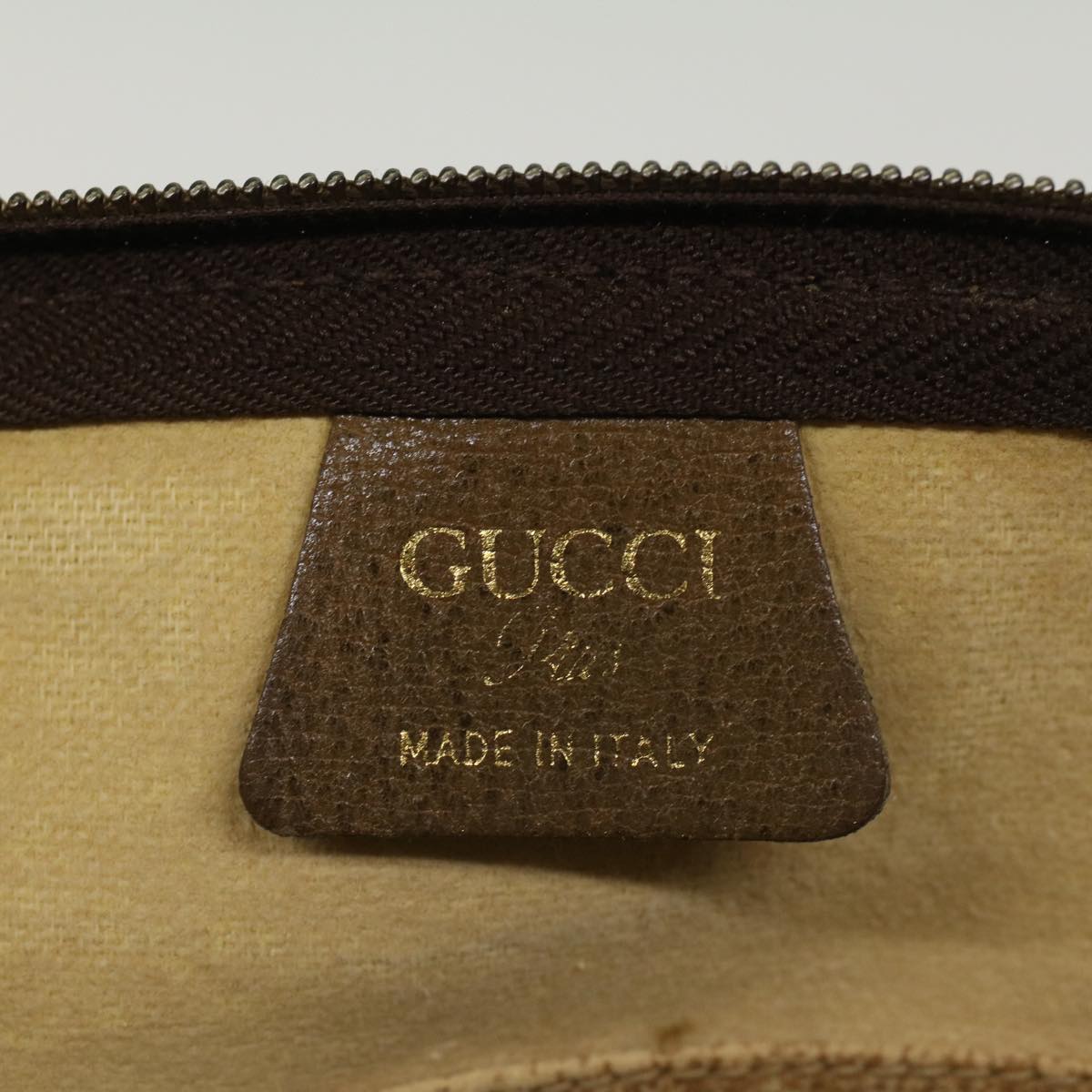 GUCCI GG Plus Canvas Web Sherry Line Tote Bag Beige Red Green ep1048