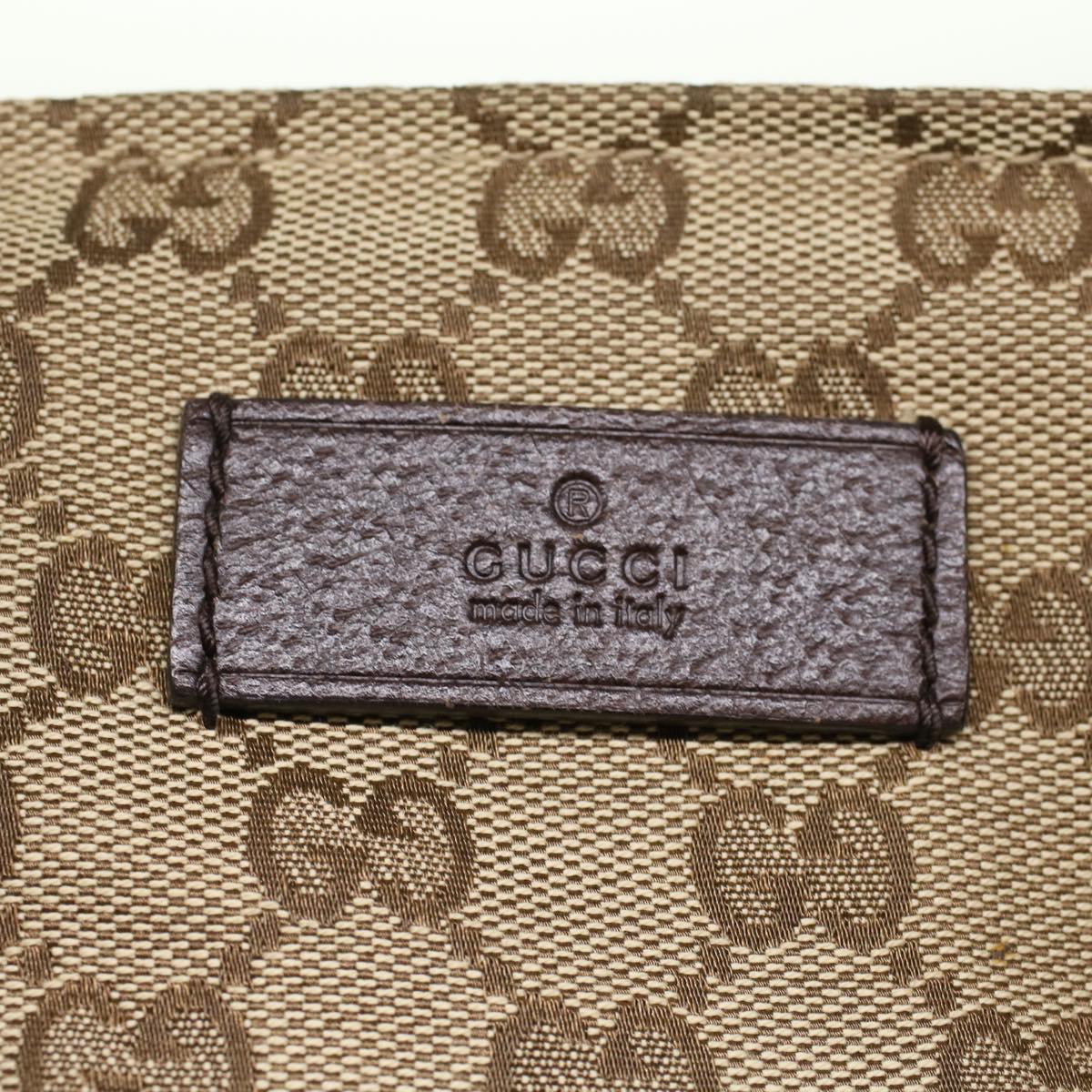 GUCCI GG Canvas Web Sherry Line Tote Bag Leather Beige Red 131230 ep1049