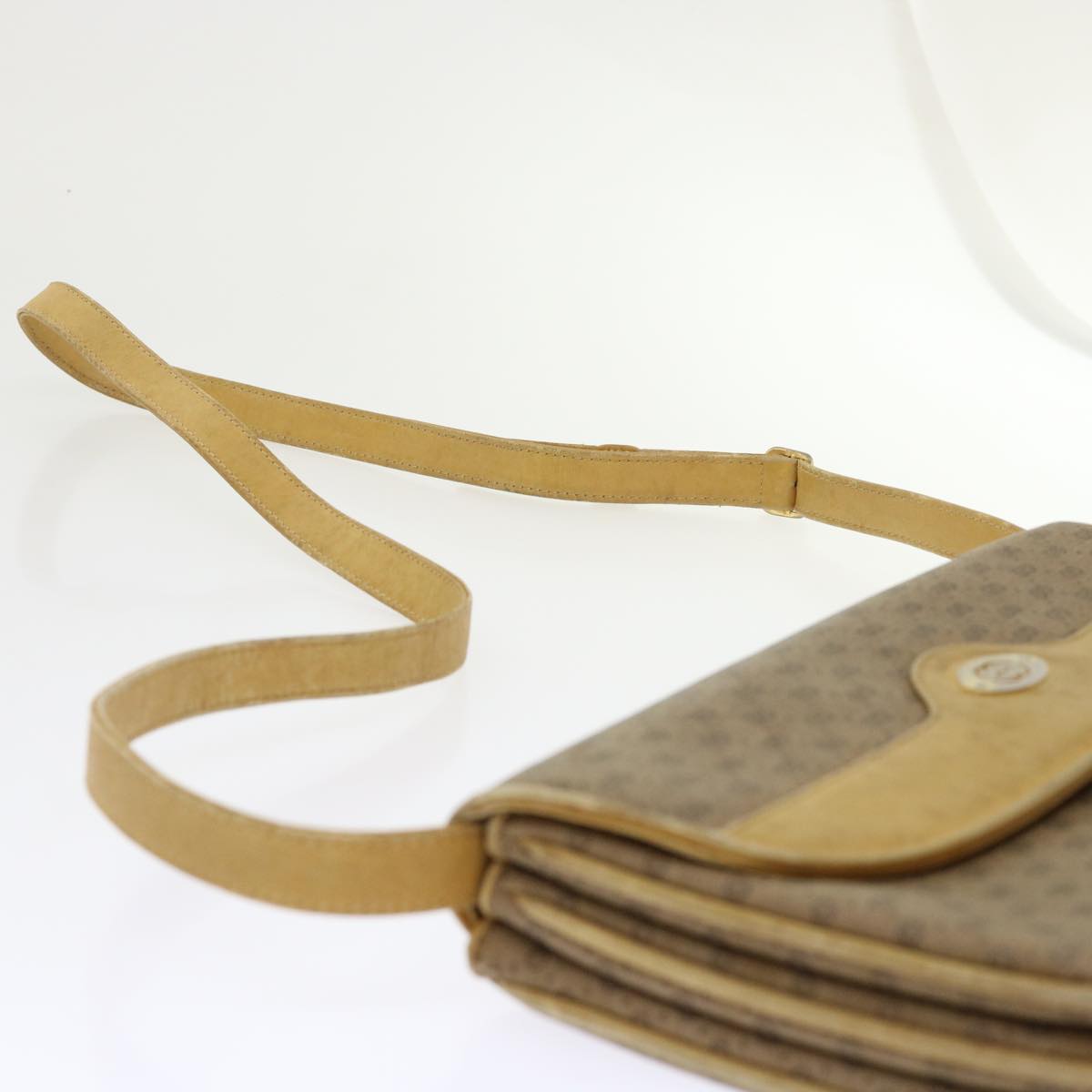 GUCCI Micro GG Canvas Shoulder Bag PVC Leather Beige 004•106•0024 ep1082