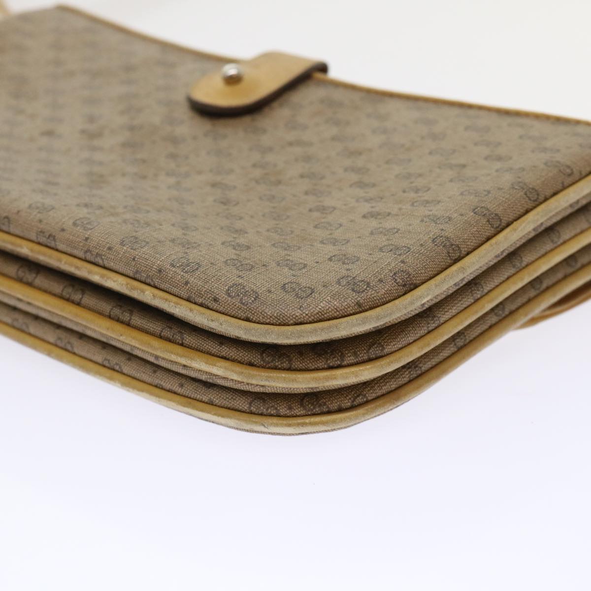 GUCCI Micro GG Canvas Shoulder Bag PVC Leather Beige 004•106•0024 ep1082
