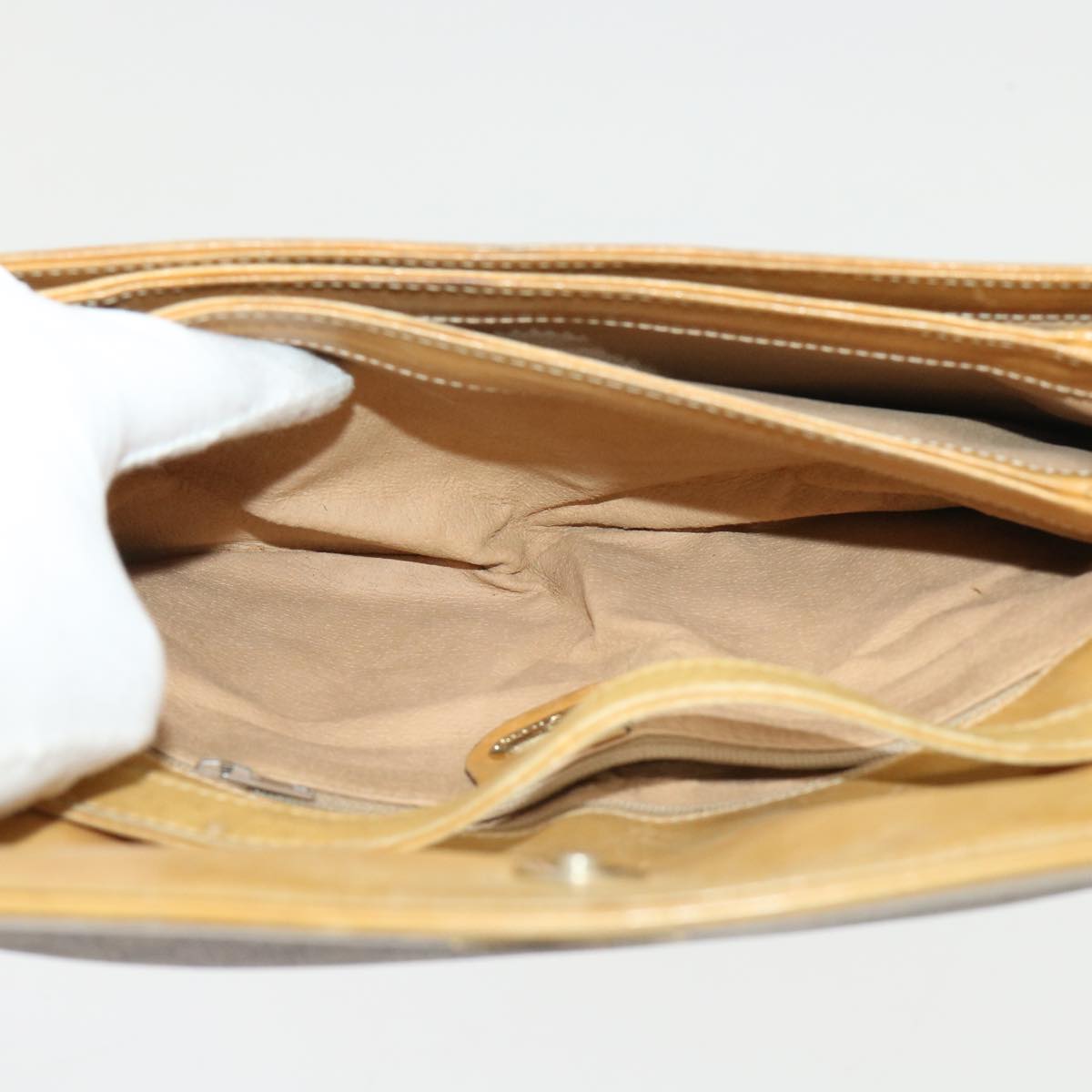 GUCCI Micro GG Canvas Shoulder Bag PVC Leather Beige 004•106•0024 ep1082