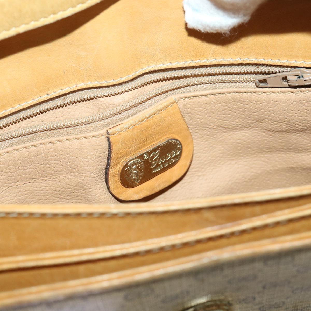 GUCCI Micro GG Canvas Shoulder Bag PVC Leather Beige 004•106•0024 ep1082