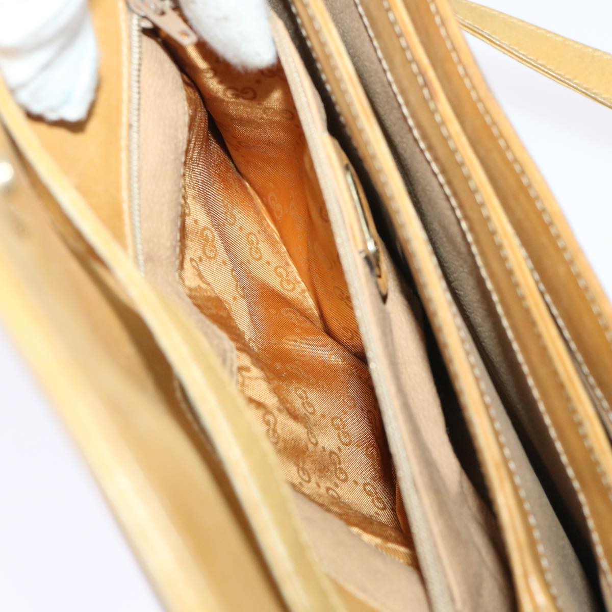 GUCCI Micro GG Canvas Shoulder Bag PVC Leather Beige 004•106•0024 ep1082
