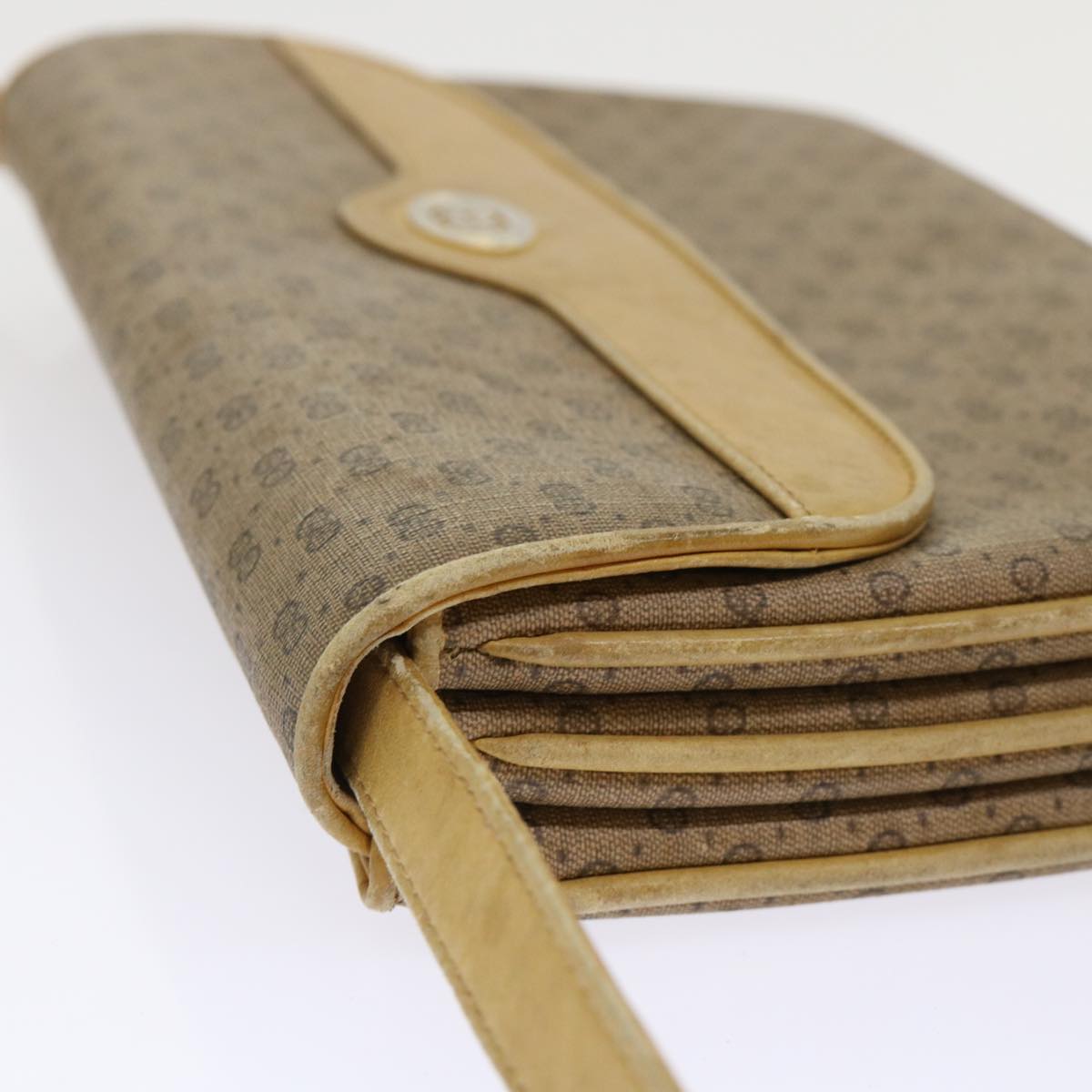 GUCCI Micro GG Canvas Shoulder Bag PVC Leather Beige 004•106•0024 ep1082