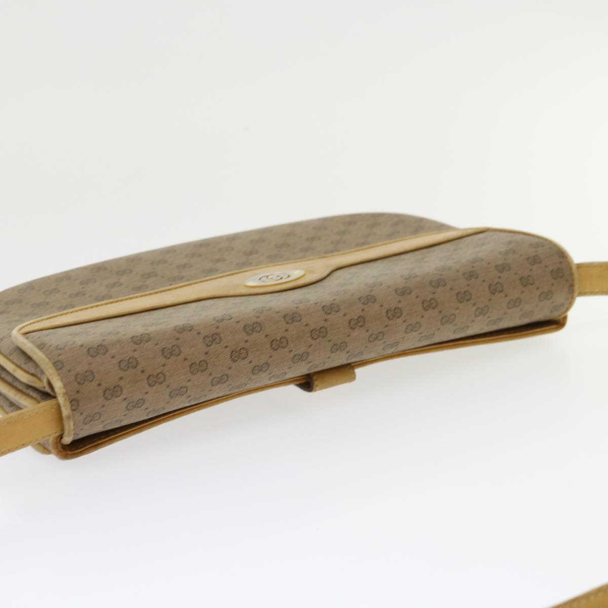 GUCCI Micro GG Canvas Shoulder Bag PVC Leather Beige 004•106•0024 ep1082