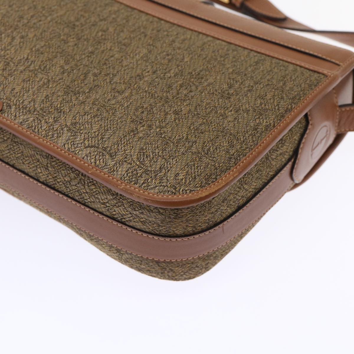 GUCCI Shoulder Bag Canvas Leather Brown 001-113-0613 ep1095
