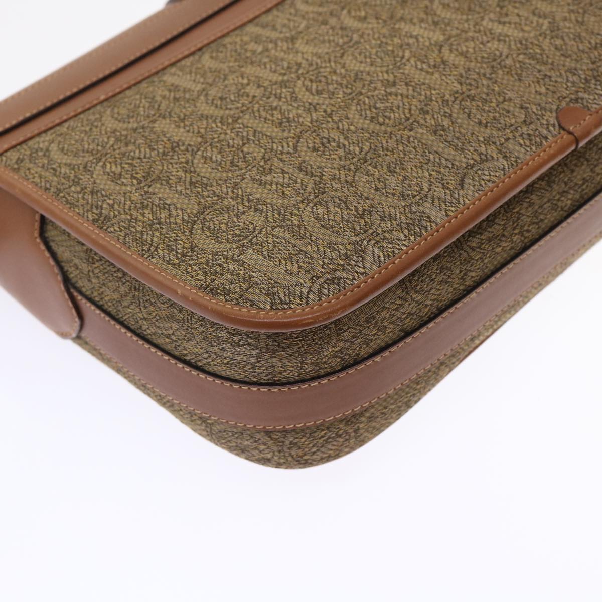 GUCCI Shoulder Bag Canvas Leather Brown 001-113-0613 ep1095