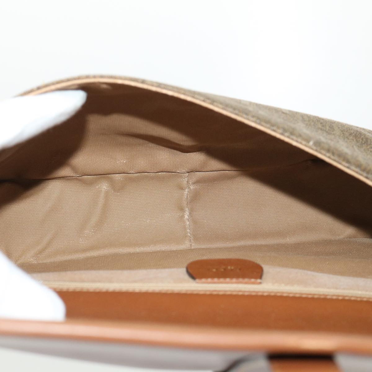 GUCCI Shoulder Bag Canvas Leather Brown 001-113-0613 ep1095