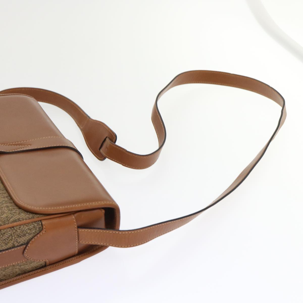 GUCCI Shoulder Bag Canvas Leather Brown 001-113-0613 ep1095