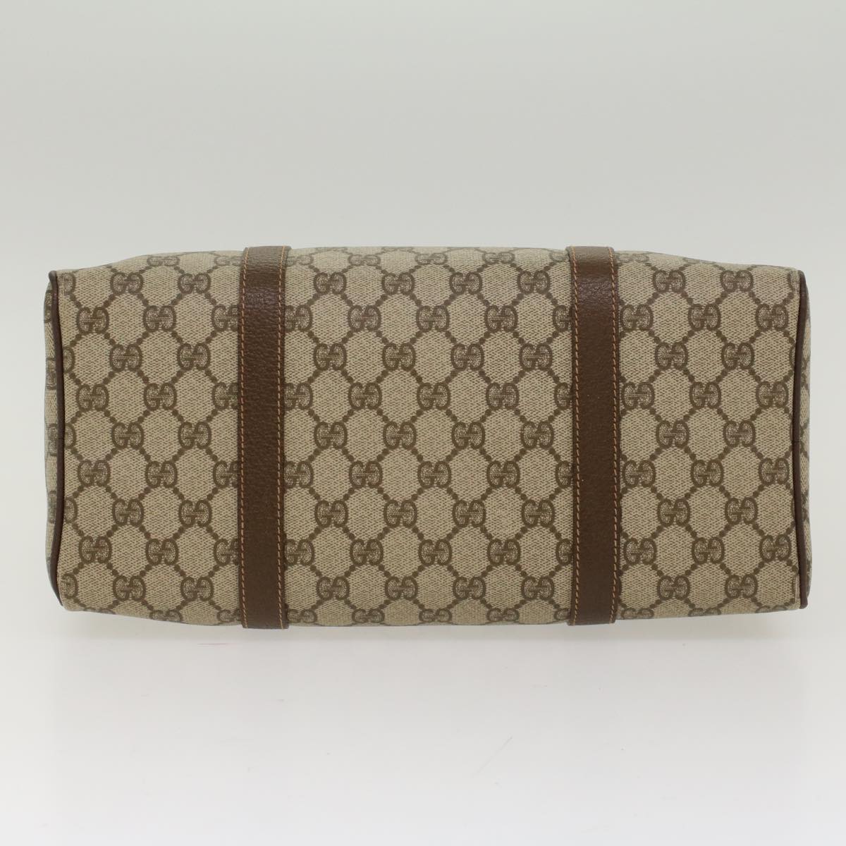 GUCCI GG Canvas Boston Bag PVC Leather Beige 002•615•0842 ep1105