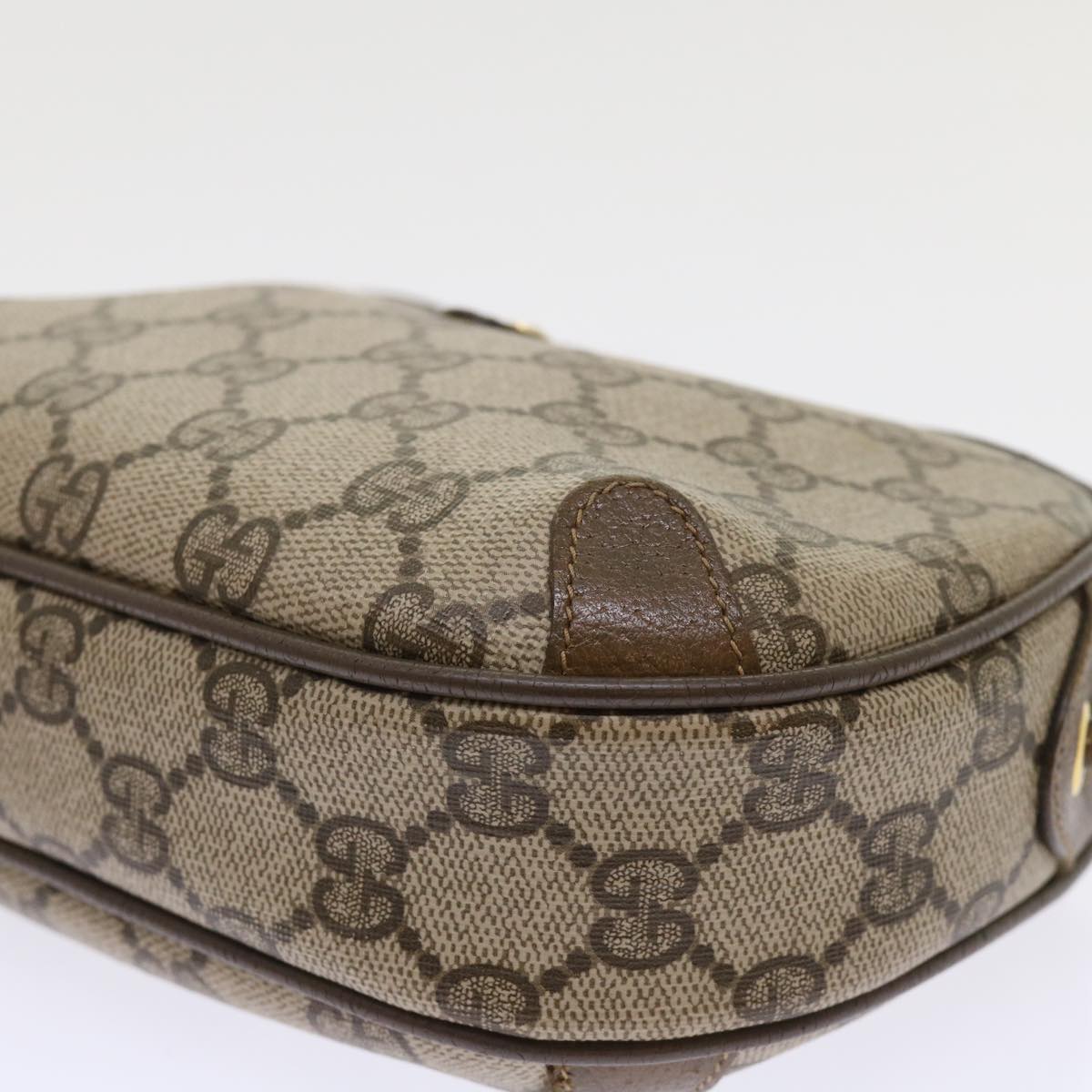 GUCCI GG Canvas Web Sherry Line Shoulder Bag Beige Red 89.02.066 ep1110