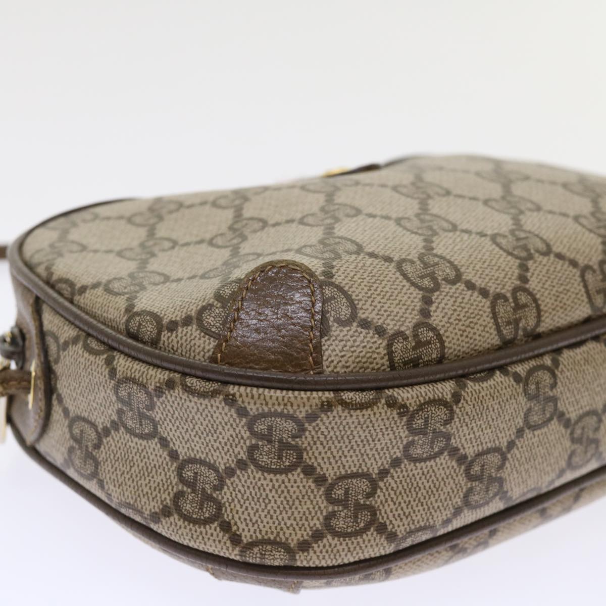 GUCCI GG Canvas Web Sherry Line Shoulder Bag Beige Red 89.02.066 ep1110