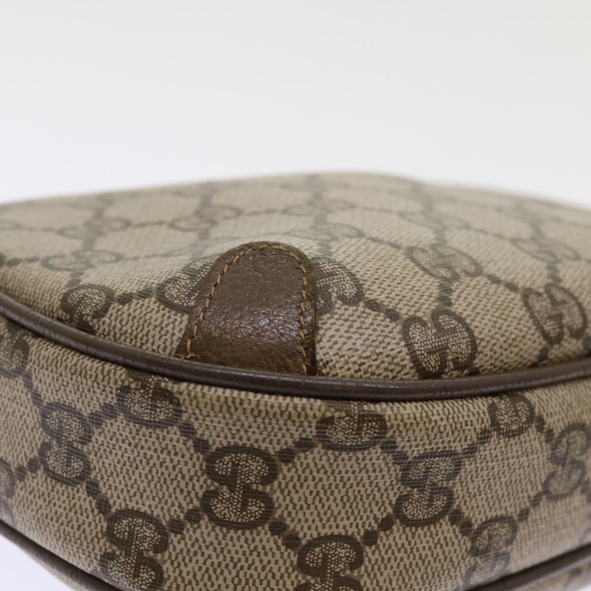 GUCCI GG Canvas Web Sherry Line Shoulder Bag Beige Red 89.02.066 ep1110