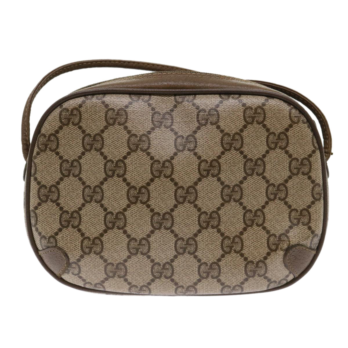 GUCCI GG Canvas Web Sherry Line Shoulder Bag Beige Red 89.02.066 ep1110