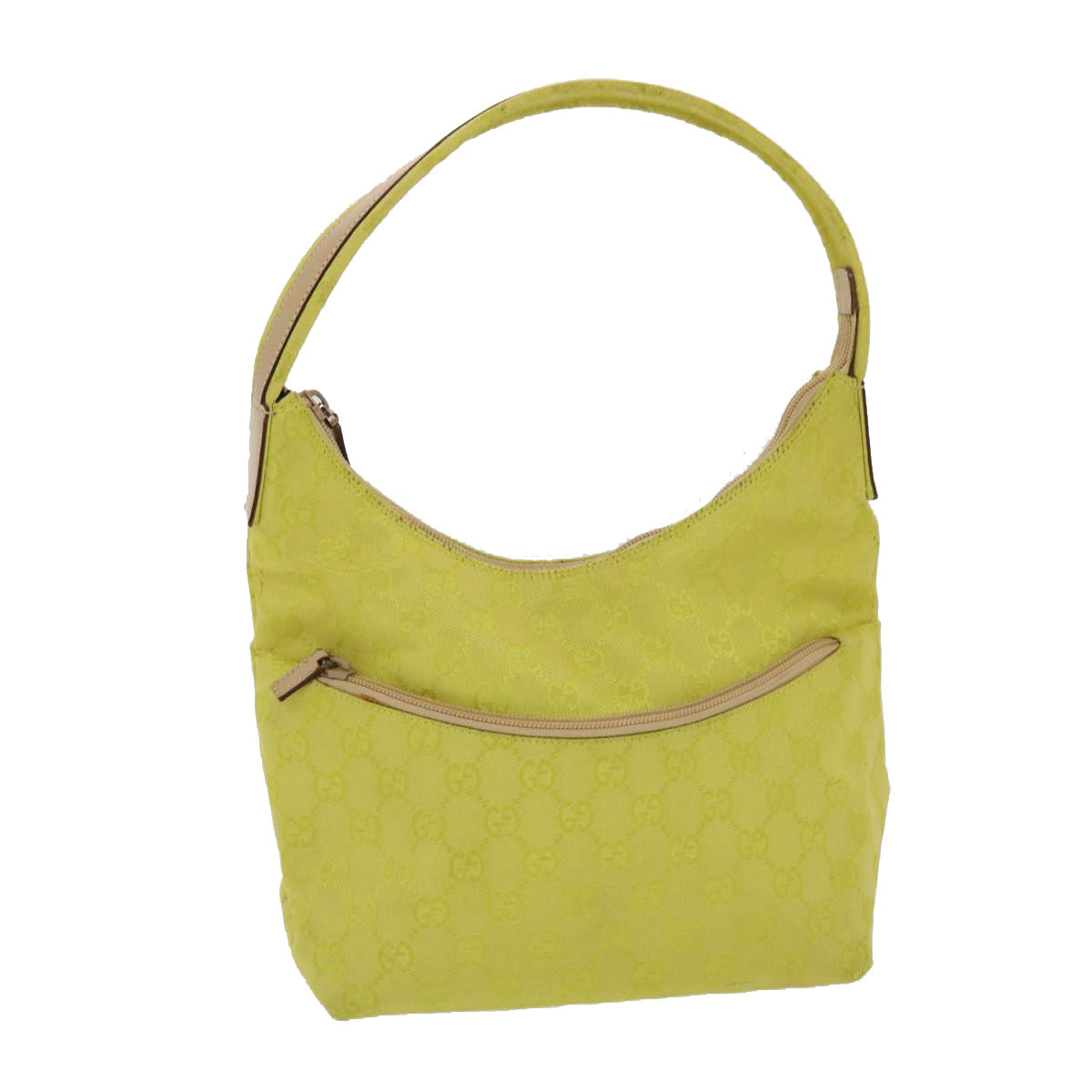 GUCCI GG Canvas Shoulder Bag Yellow ep1117