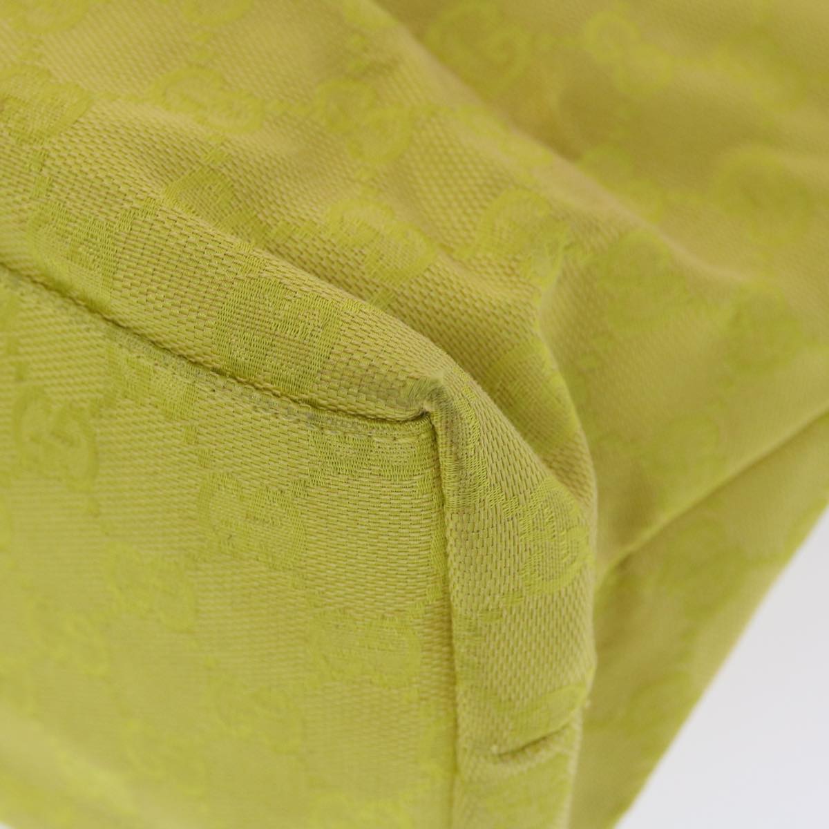 GUCCI GG Canvas Shoulder Bag Yellow ep1117