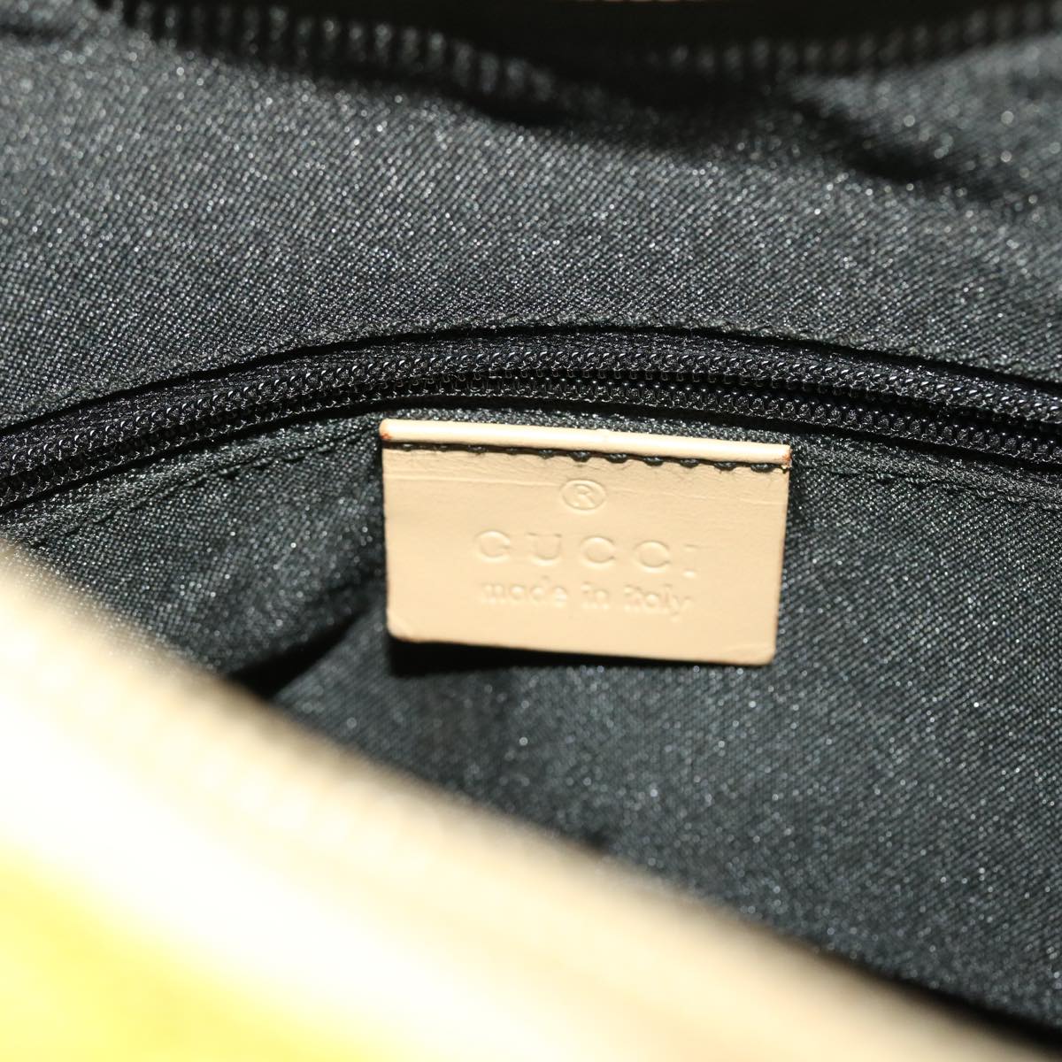 GUCCI GG Canvas Shoulder Bag Yellow ep1117
