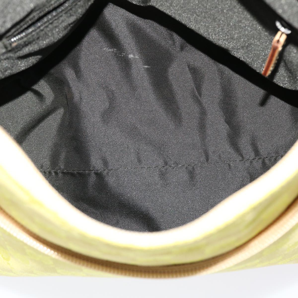 GUCCI GG Canvas Shoulder Bag Yellow ep1117