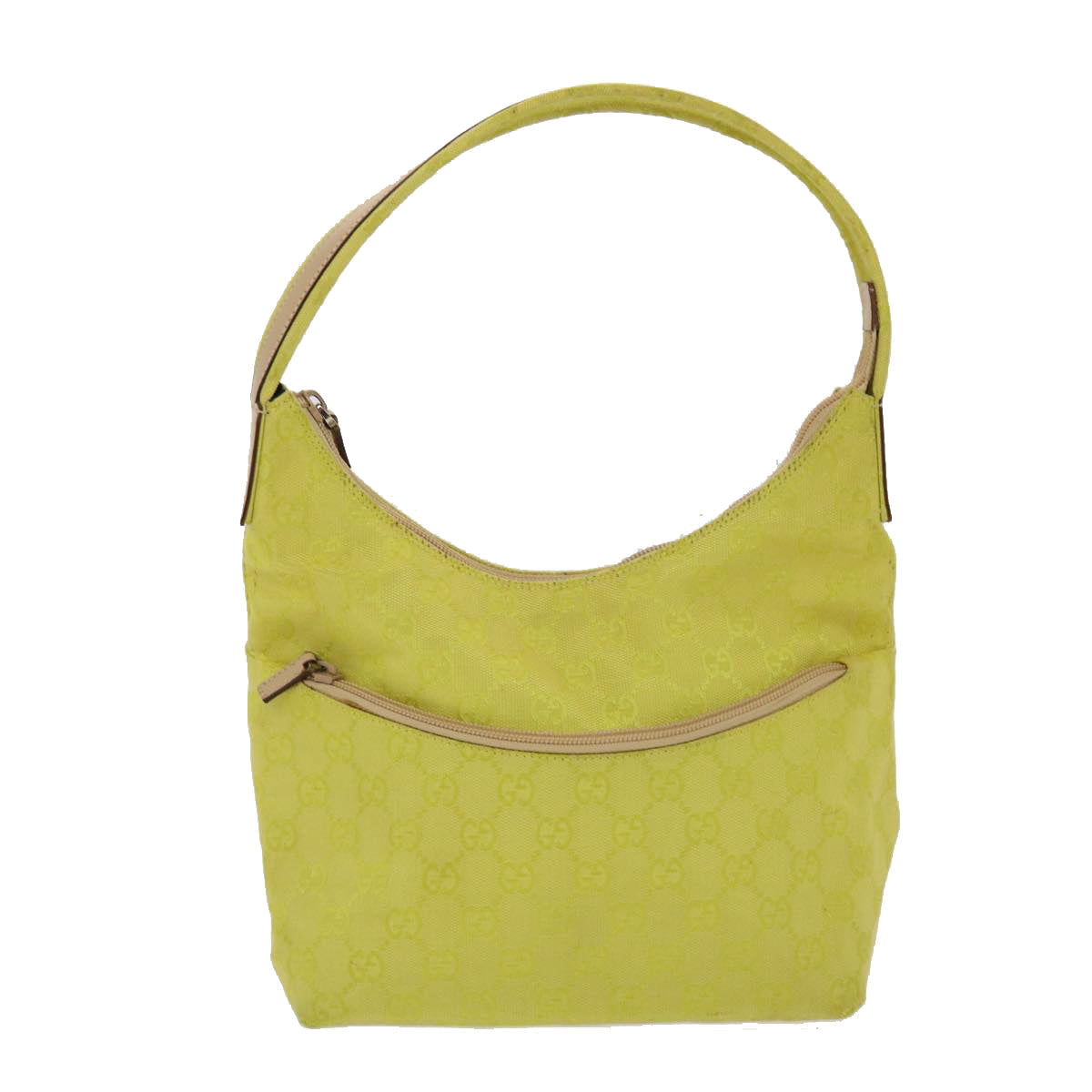 GUCCI GG Canvas Shoulder Bag Yellow ep1117