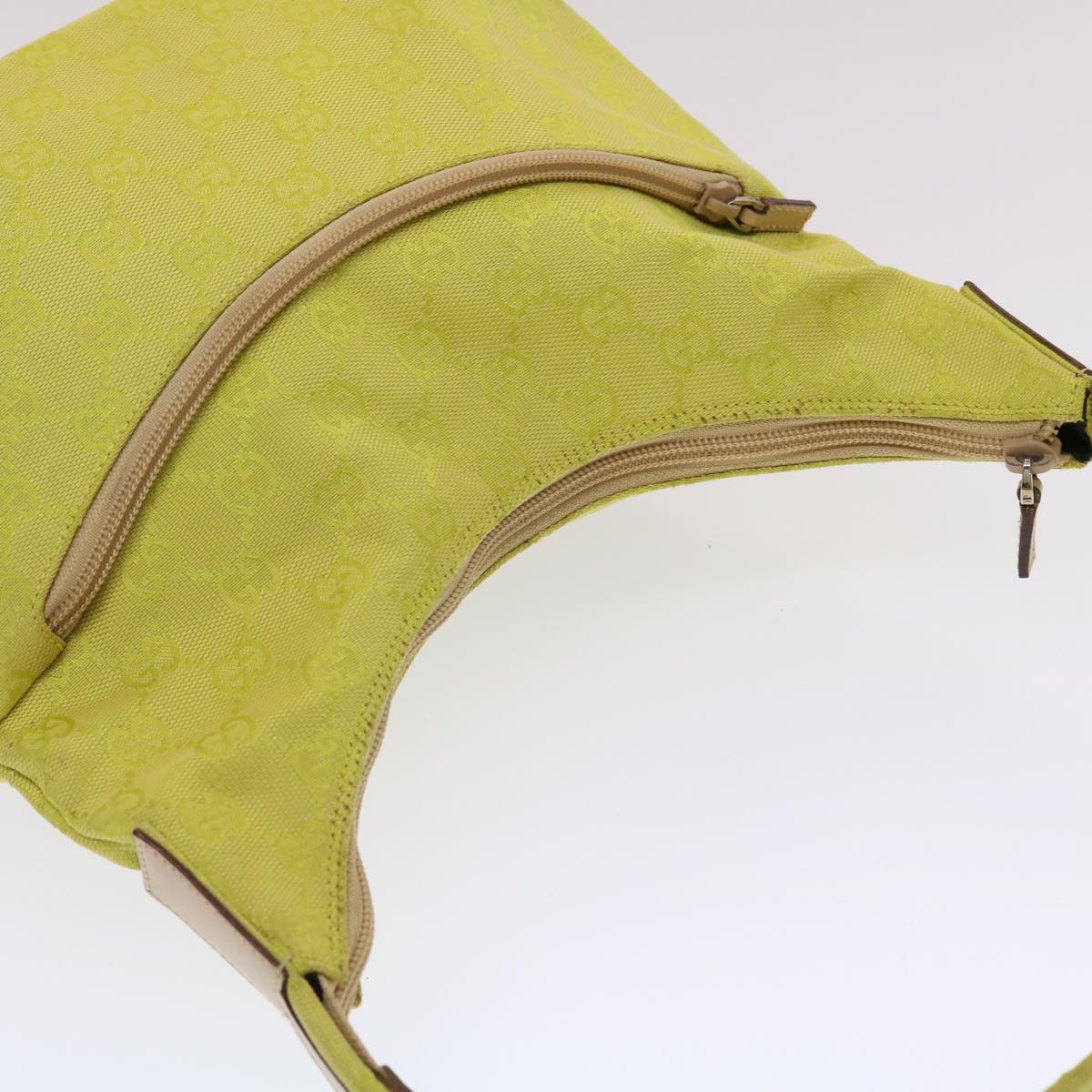GUCCI GG Canvas Shoulder Bag Yellow ep1117