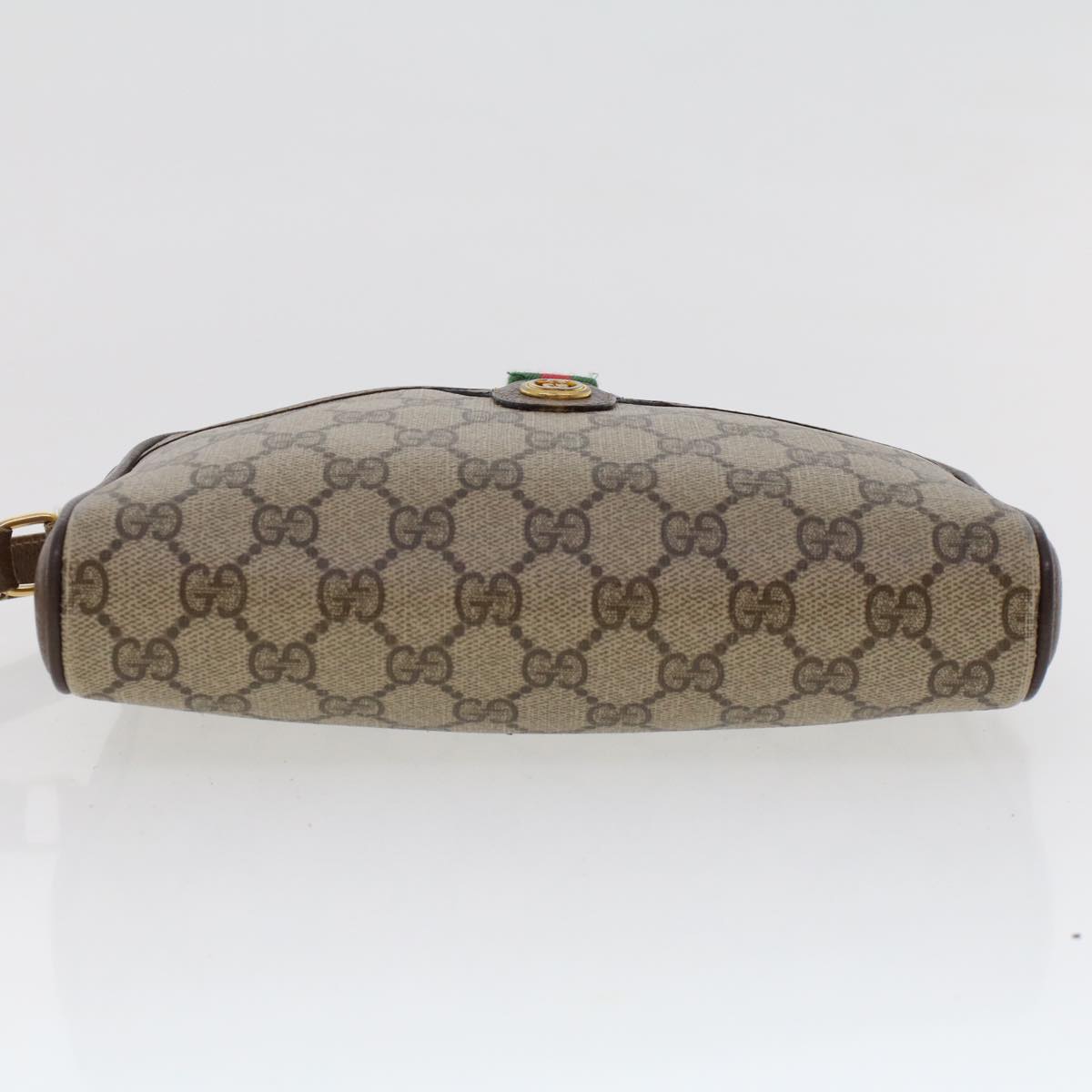 GUCCI GG Canvas Web Sherry Line Shoulder Bag Beige Red 116.02.089 ep1118