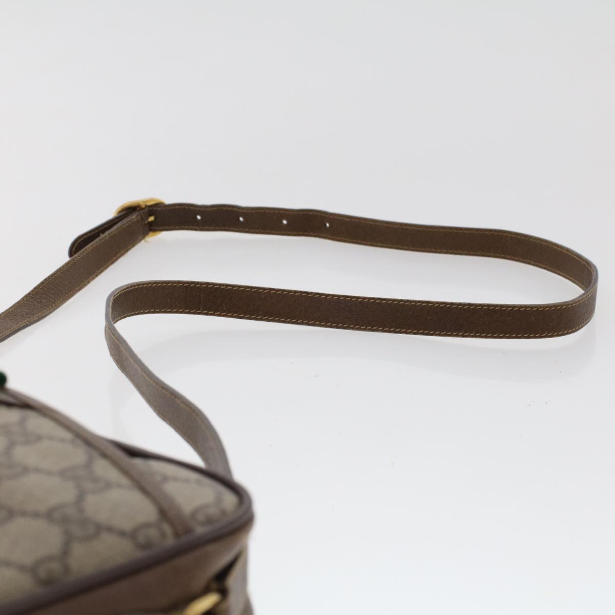 GUCCI GG Canvas Web Sherry Line Shoulder Bag Beige Red 116.02.089 ep1118