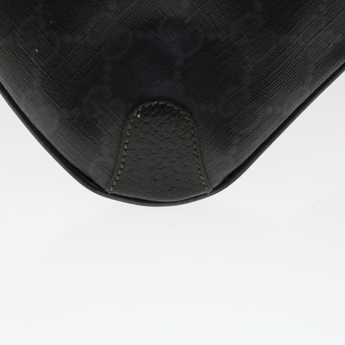 GUCCI GG Canvas Clutch Bag PVC Leather Black 156.02.075 ep1120