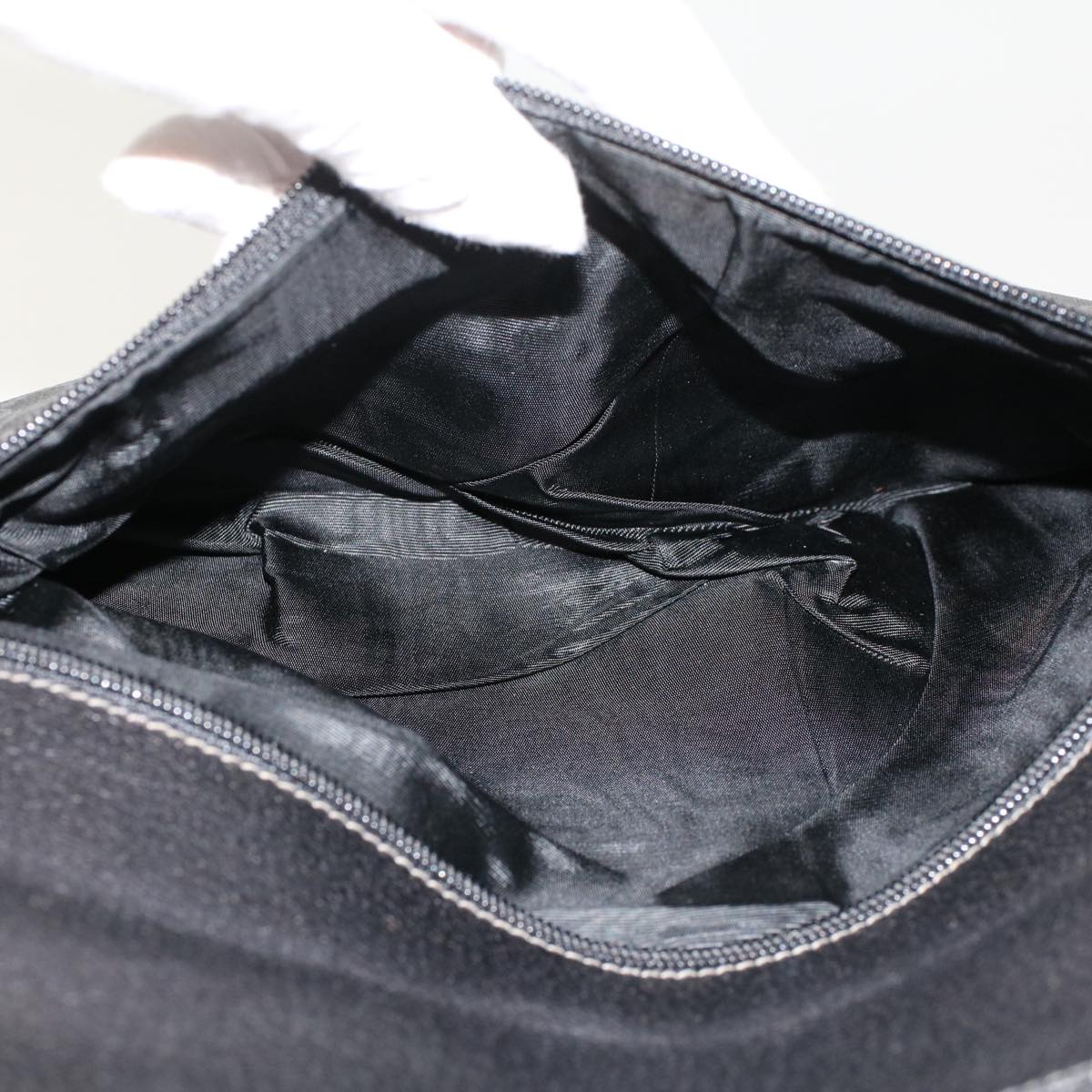 GUCCI GG Canvas Clutch Bag PVC Leather Black 156.02.075 ep1120