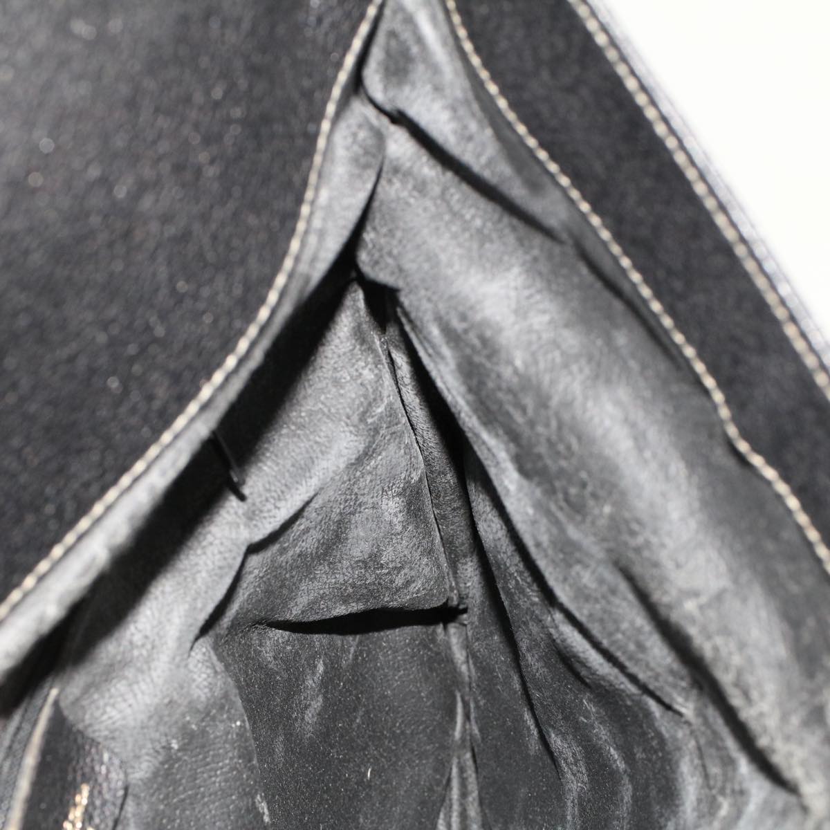 GUCCI GG Canvas Clutch Bag PVC Leather Black 156.02.075 ep1120