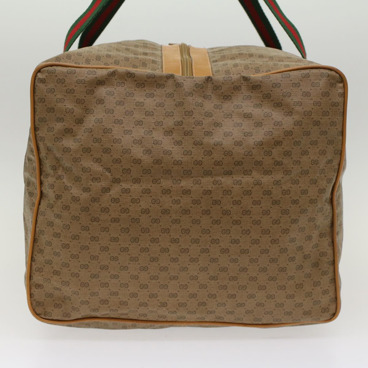 GUCCI Micro GG Canvas Web Sherry Line Boston Bag Beige Red Green ep1122