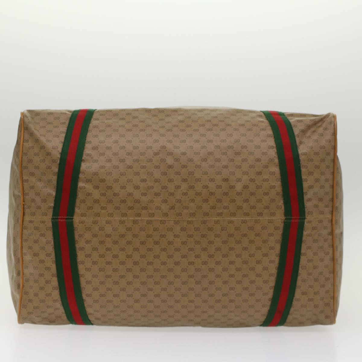 GUCCI Micro GG Canvas Web Sherry Line Boston Bag Beige Red Green ep1122