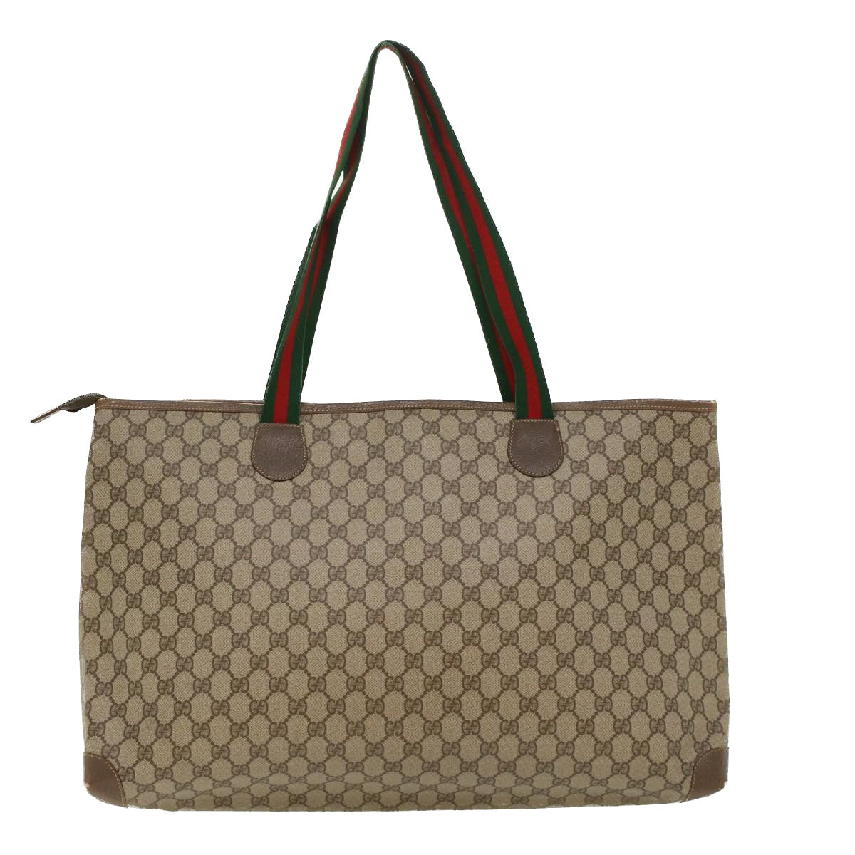 GUCCI GG Canvas Web Sherry Line Shoulder Bag Beige Red Green ep1163
