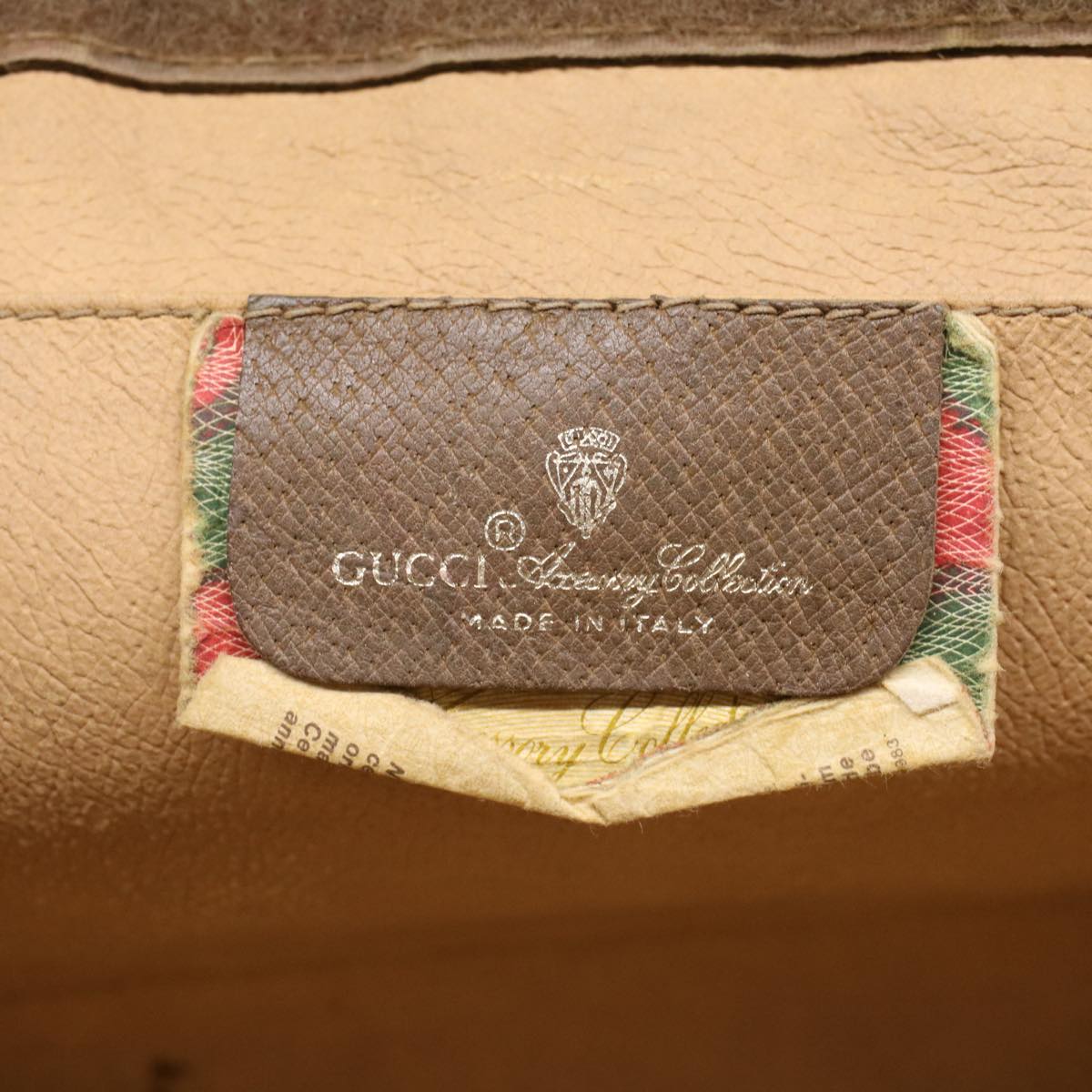 GUCCI GG Canvas Web Sherry Line Clutch Bag Beige Red 56•01•012 ep1196