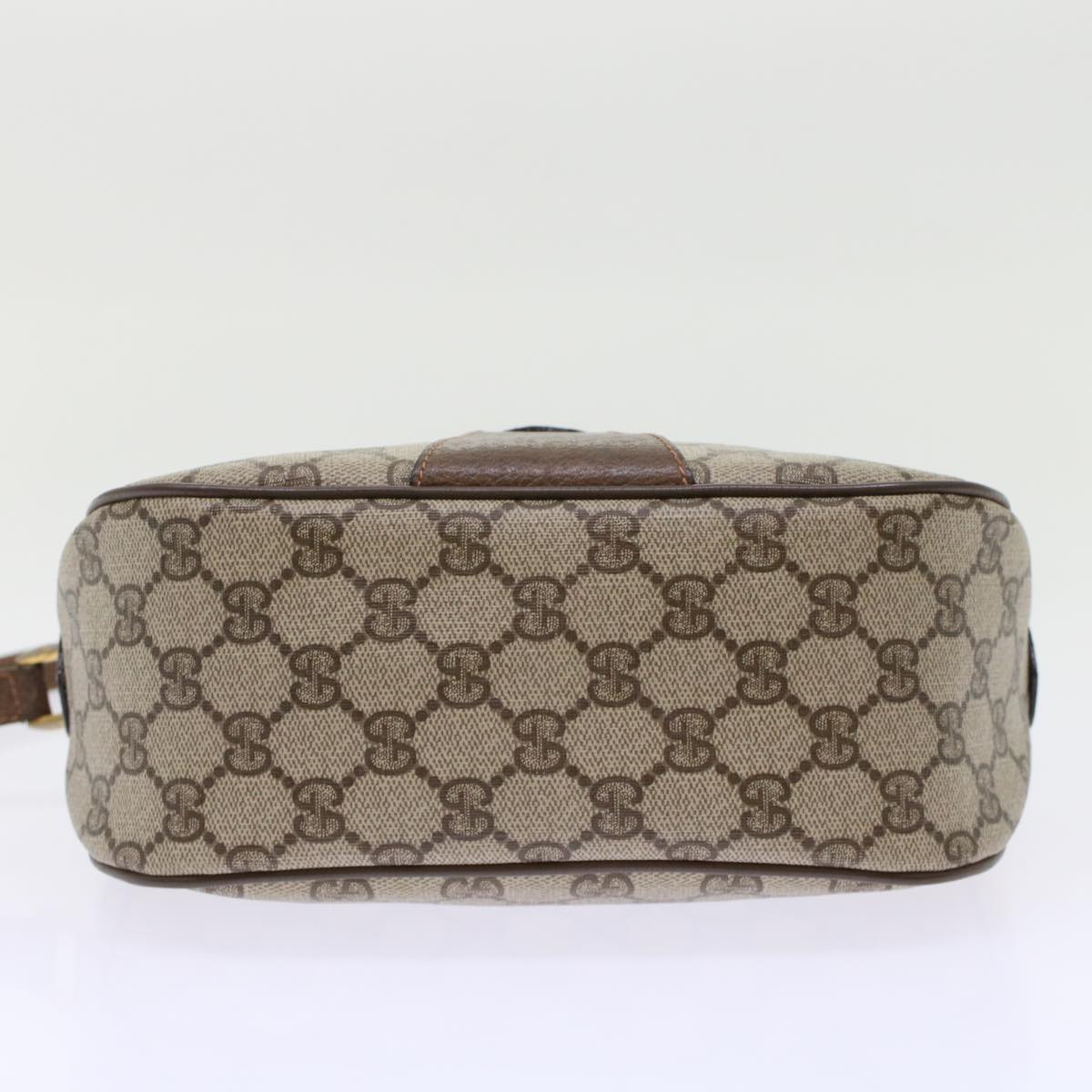 GUCCI GG Canvas Web Sherry Line Shoulder Bag Beige Red 89•02•032 ep1209