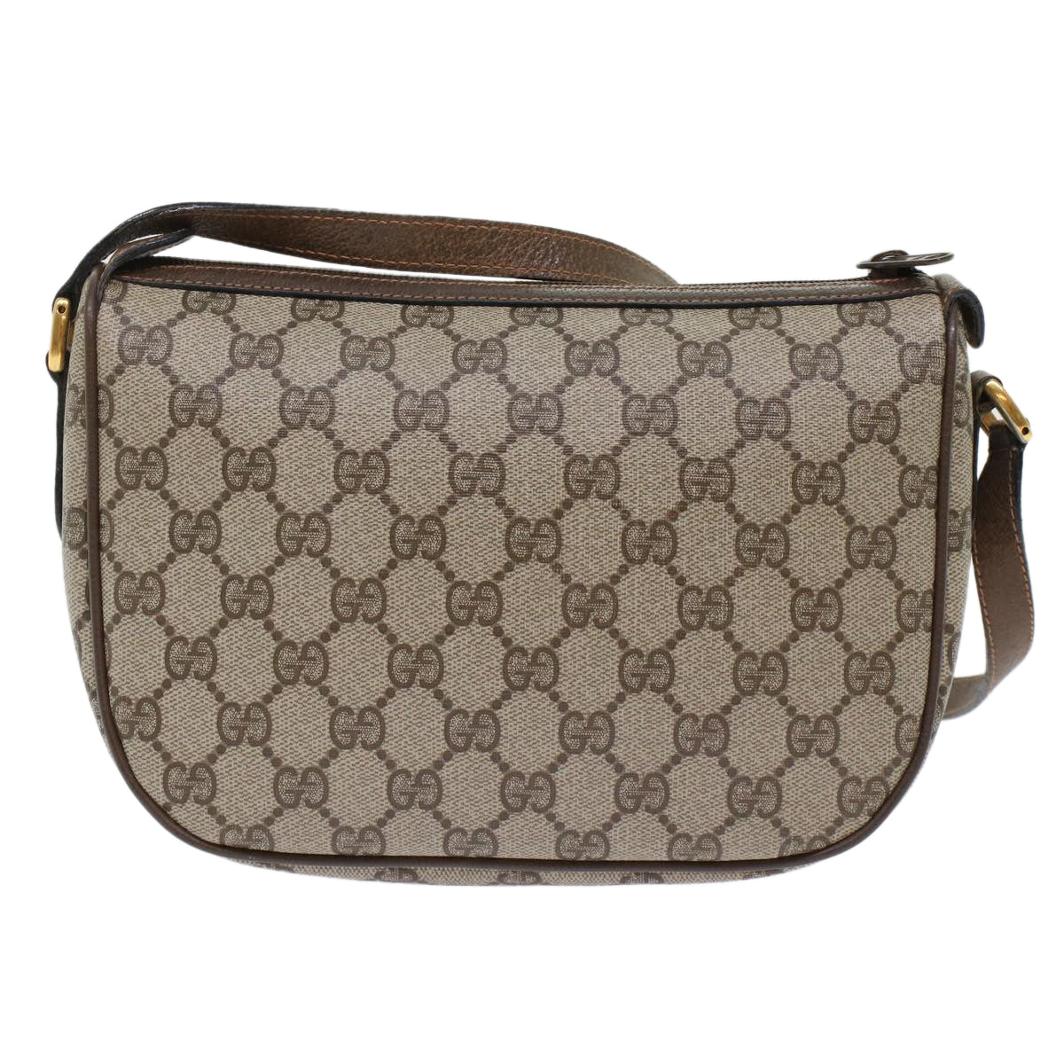 GUCCI GG Canvas Web Sherry Line Shoulder Bag Beige Red 89•02•032 ep1209