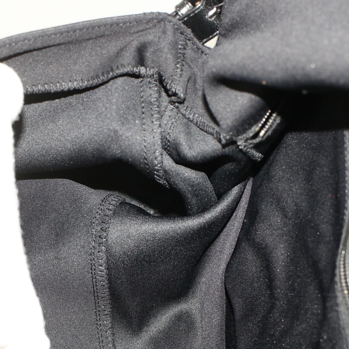 FENDI Mamma Baguette Shoulder Bag Nylon Black ep1217
