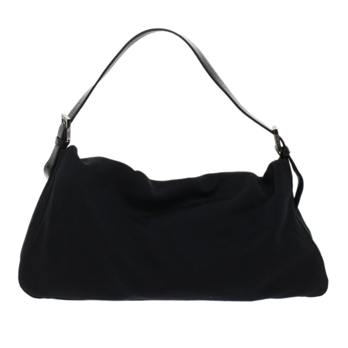 FENDI Mamma Baguette Shoulder Bag Nylon Black ep1217