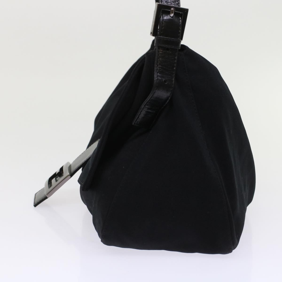 FENDI Mamma Baguette Shoulder Bag Nylon Black ep1217