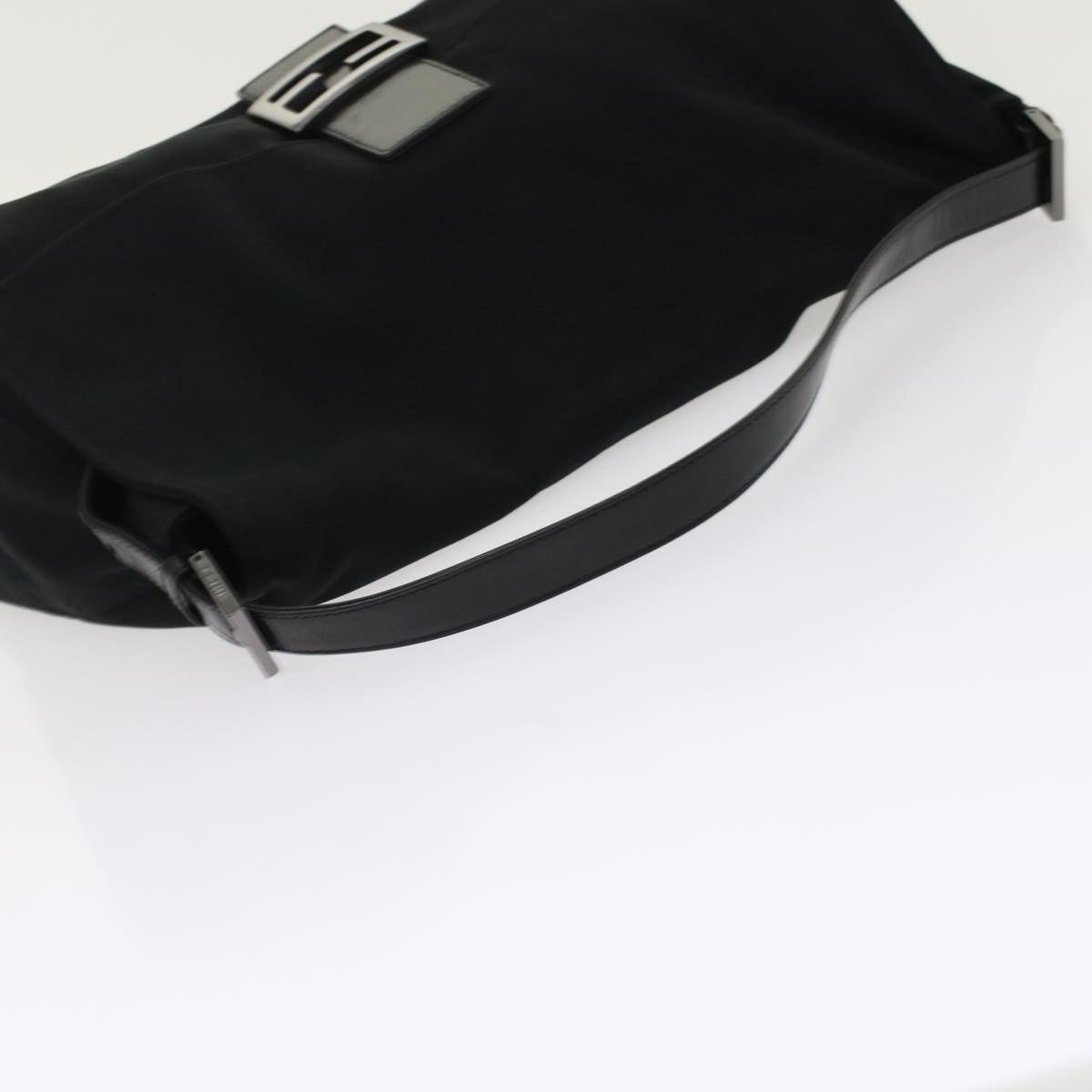 FENDI Mamma Baguette Shoulder Bag Nylon Black ep1217